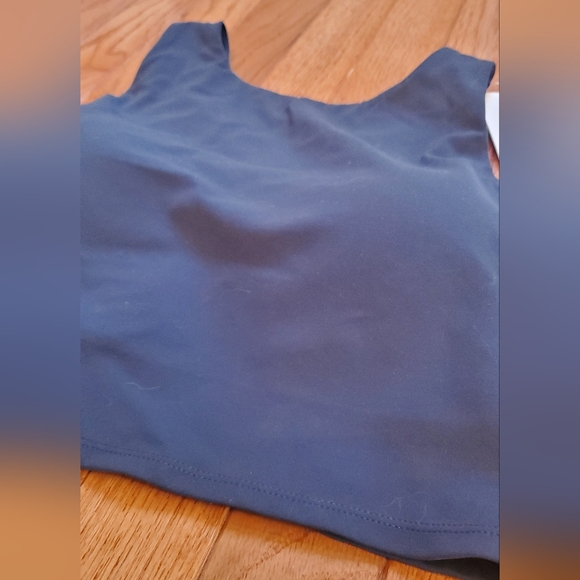 CRZ yoga bra high neck racerback L teal - Picture 2 of 6